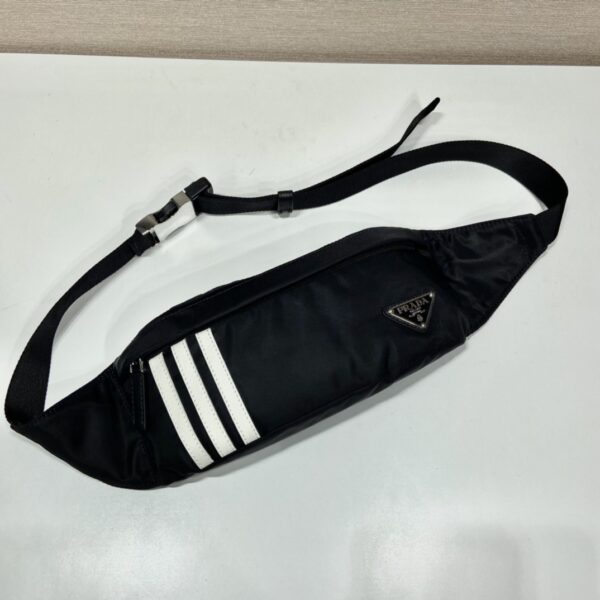 Prada Re-Nylon And Saffiano Belt Bag Black For Women, Women's Bags 10.2in/26cm 2VL034_1WQ8_F0002_V_ADS