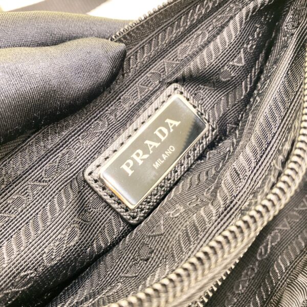 Prada Re-Nylon And Saffiano Shoulder Bag Black For Women, Women's Bags 7.5in/19cm 2VH128_2DMG_F0002_V_OOO