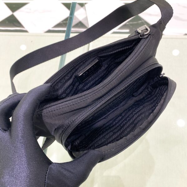 Prada Re-Nylon And Saffiano Shoulder Bag Black For Women, Women's Bags 7.5in/19cm 2VH128_2DMG_F0002_V_OOO