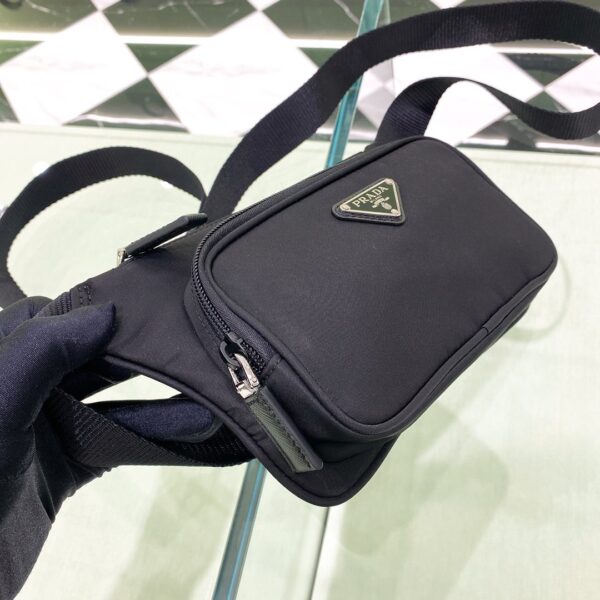 Prada Re-Nylon And Saffiano Shoulder Bag Black For Women, Women's Bags 7.5in/19cm 2VH128_2DMG_F0002_V_OOO
