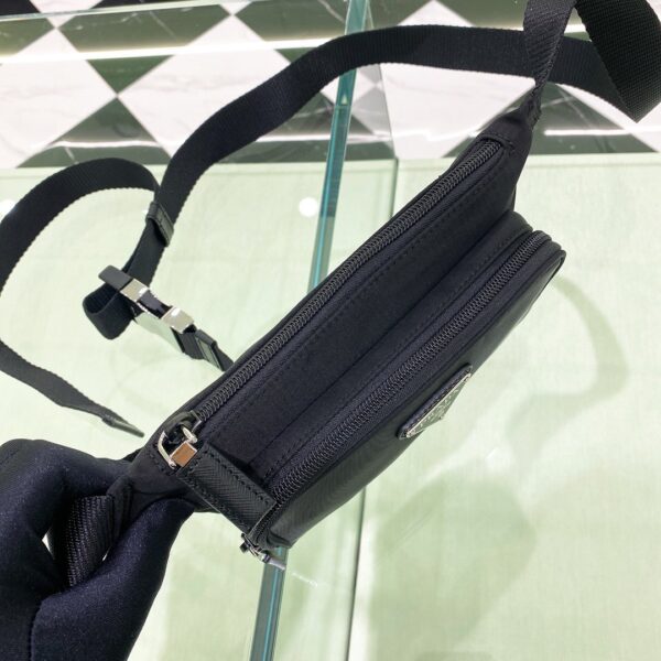 Prada Re-Nylon And Saffiano Shoulder Bag Black For Women, Women's Bags 7.5in/19cm 2VH128_2DMG_F0002_V_OOO