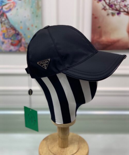 Prada Re-Nylon Baseball Cap Black Prada Cap 2HC274_2DMI_F0002