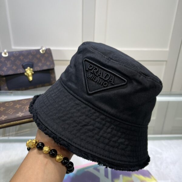 Prada Re-Nylon Bucket Hat Black Prada Hat 1HC137_2FMB_F0002