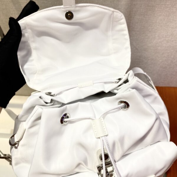 Prada Re-Nylon Medium Backpack White For Women, Women's Bags 12.6in/32cm 1BZ811_RV44_F0009_V_OTO