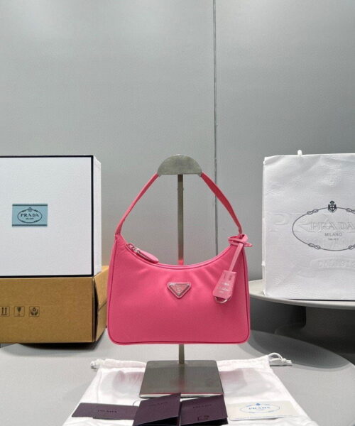 Prada Re-Nylon Re-Edition 2000 Mini-Bag Dark Pink For Women, Women's Bags 8.6in/22cm