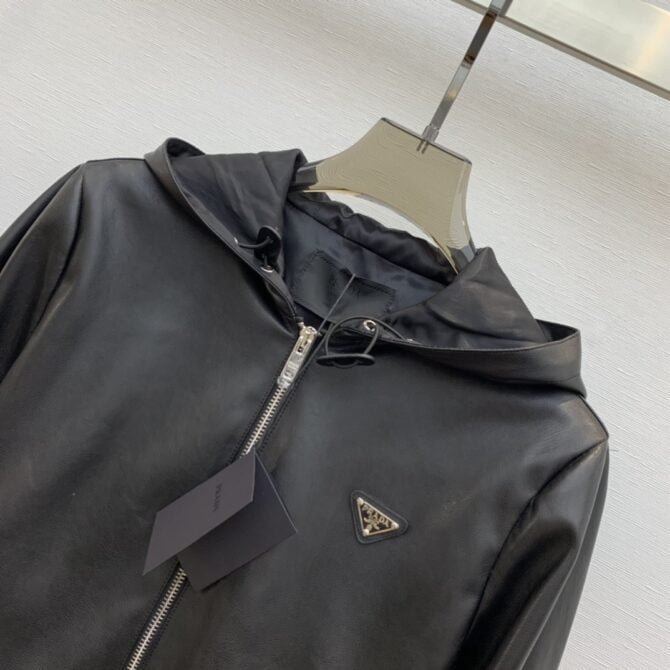 prada reversible bomber jacket black for women