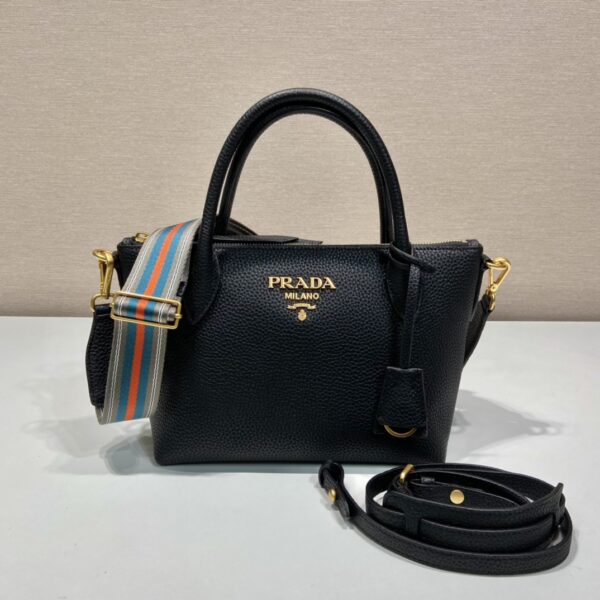 Prada Saffiano Mini Bag Black For Women, Women's Bags 9.4in/24cm