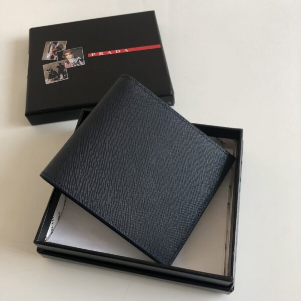 1:1 Replica Prada Saffiano Wallet Black For Women, Women's Wallets 4.5in/11cm