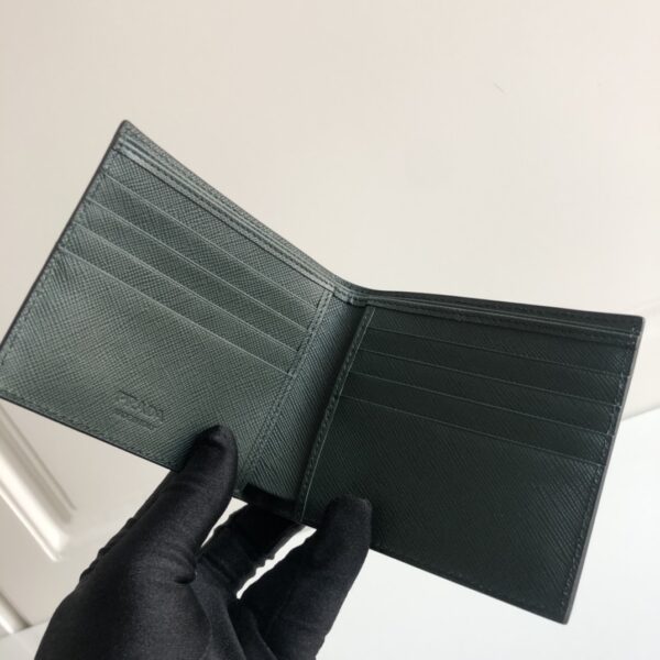 1:1 Replica Prada Saffiano Wallet Black For Women, Women's Wallets 4.5in/11cm