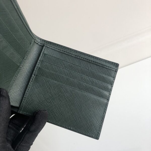 1:1 Replica Prada Saffiano Wallet Black For Women, Women's Wallets 4.5in/11cm
