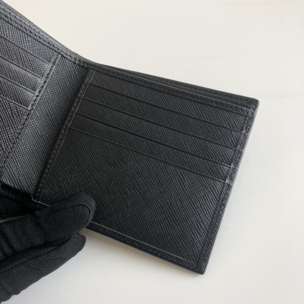 1:1 Replica Prada Saffiano Wallet Black For Women, Women's Wallets 4.5in/11cm