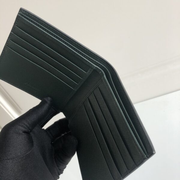 1:1 Replica Prada Saffiano Wallet Black For Women, Women's Wallets 4.5in/11cm