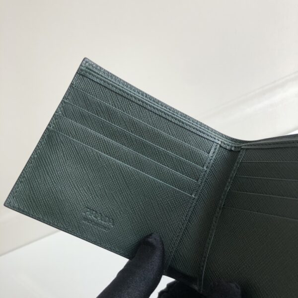 1:1 Replica Prada Saffiano Wallet Black For Women, Women's Wallets 4.5in/11cm