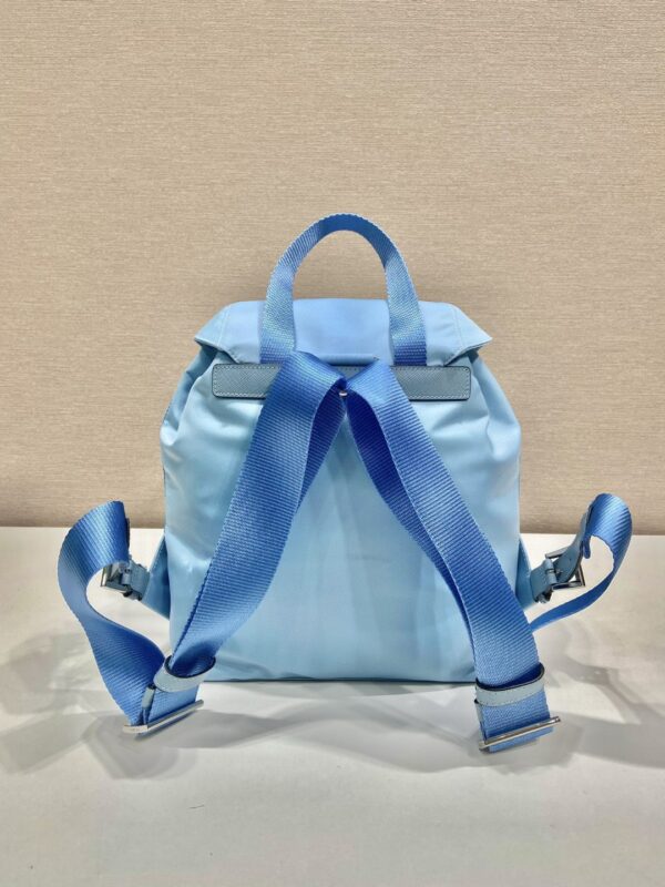 Prada Small Re-Nylon Backpack Blue For Women, Women's Bags 11in/28cm 1BZ677_RV44_F0076_V_OOO