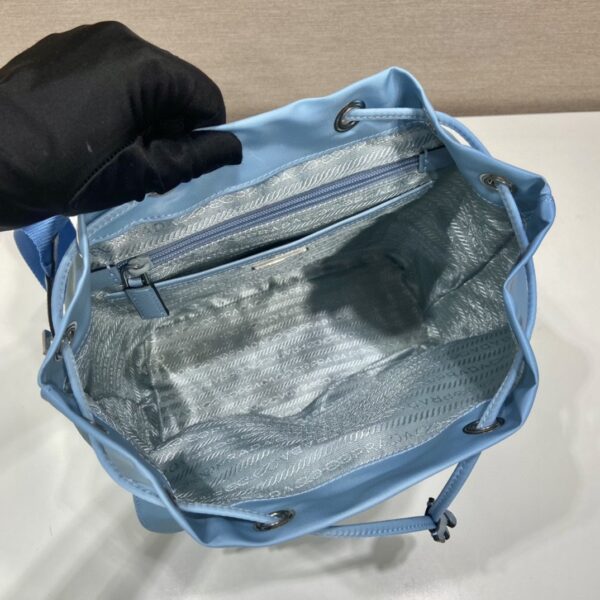 Prada Small Re-Nylon Backpack Blue For Women, Women's Bags 11in/28cm 1BZ677_RV44_F0076_V_OOO