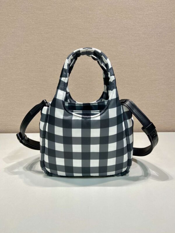 Prada Soft Padded Re-Nylon Mini-Bag White For Women 7.1in/18cm