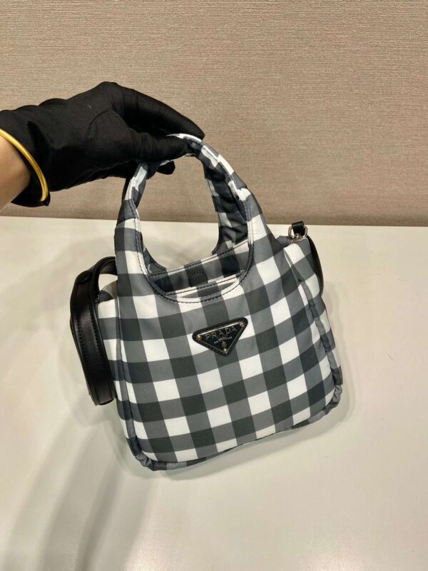 Prada Soft Padded Re-Nylon Mini-Bag White For Women 7.1in/18cm