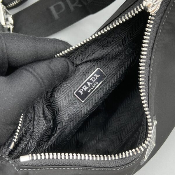 Prada System Nappa Patchwork Shoulder Bag Black For Women, Women's Bags 9.4in/24cm