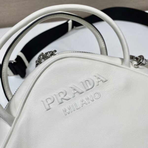 Prada Triangle Bag White For Women, Women's Bags 9.8in/25cm 1BB082_2BYA_F0009_V_NEO