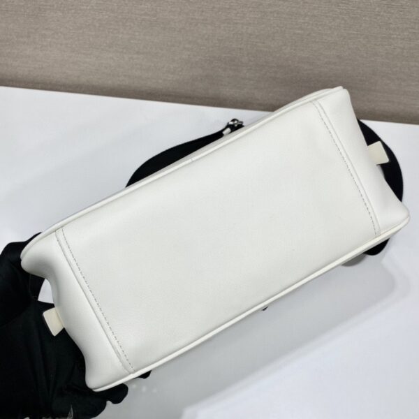 Prada Triangle Bag White For Women, Women's Bags 9.8in/25cm 1BB082_2BYA_F0009_V_NEO