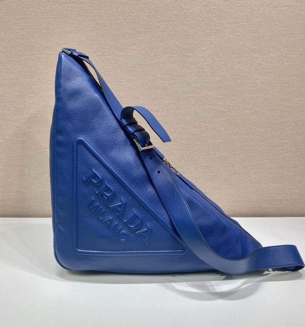 Prada Triangle Pouch Blue For Women, Women's Bags 12.2in/31cm