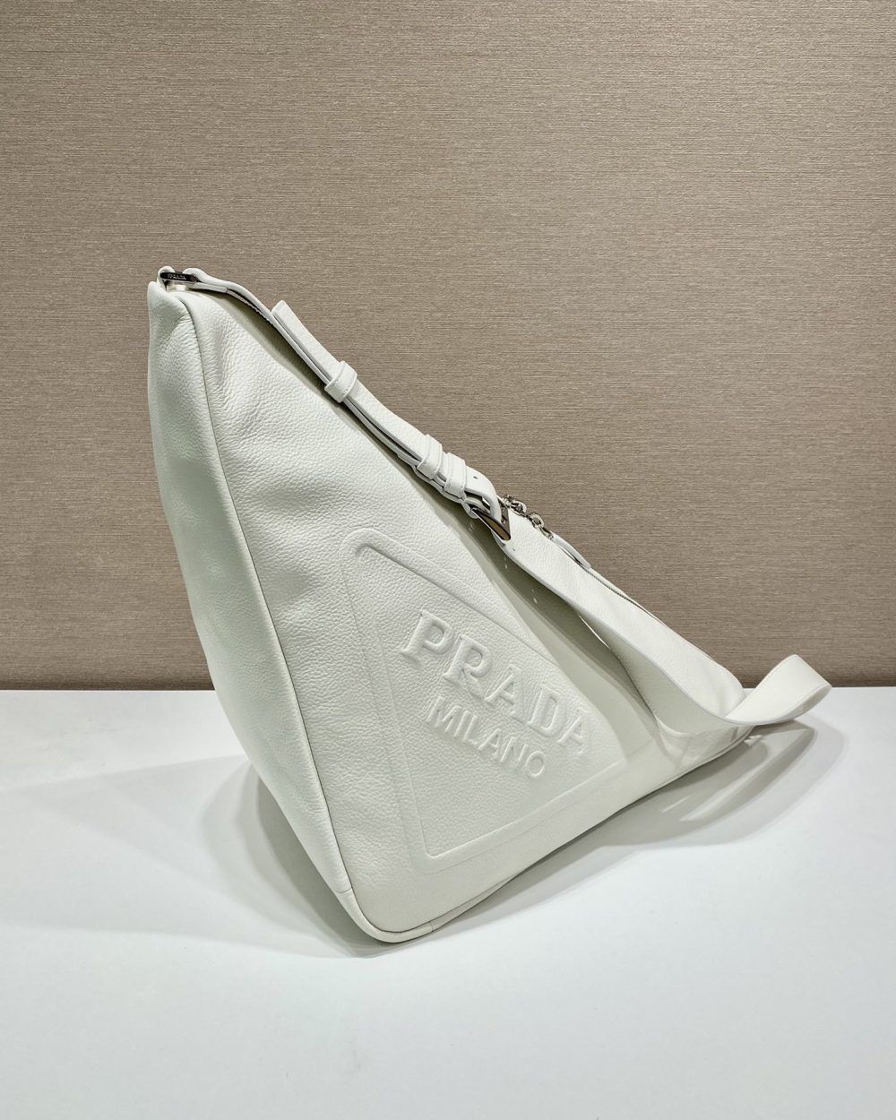 Prada Triangle Pouch White For Women, Women's Bags 12.2in/31cm