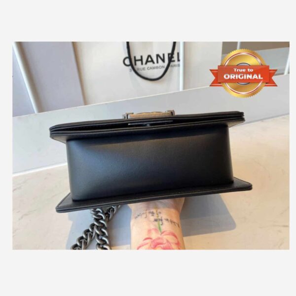 1:1 Replica Chanel Mini Classic Flapbag Black For Women 20cm/7.9 in