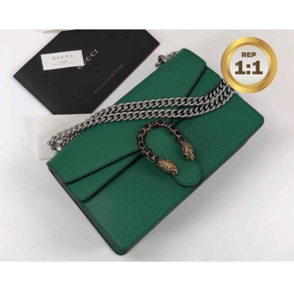1:1 Replica Gucci Dionysus Shoulder Bag Green For Women 11in/28cm 400249 CAOGX 3120