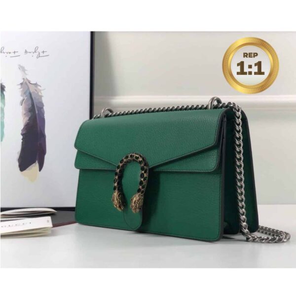 1:1 Replica Gucci Dionysus Shoulder Bag Green For Women 11in/28cm 400249 CAOGX 3120