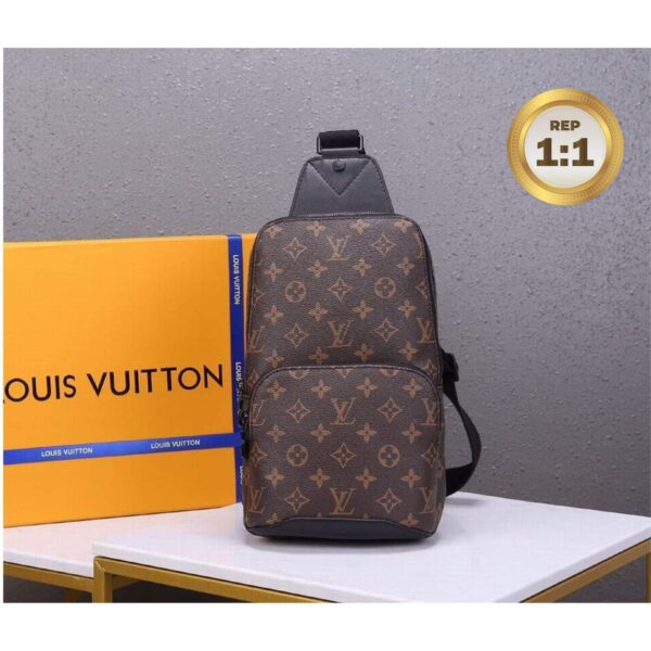 1:1 Replica Louis Vuitton Avenue Sling Bag Brown For Men 12.2in/31cm