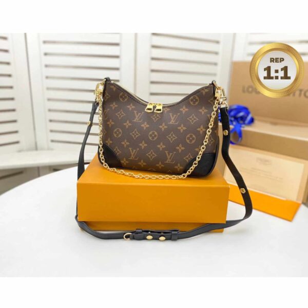 1:1 Replica Louis Vuitton Boulogne Monogram Canvas Brown For Women 11.4in/29cm LV M45831