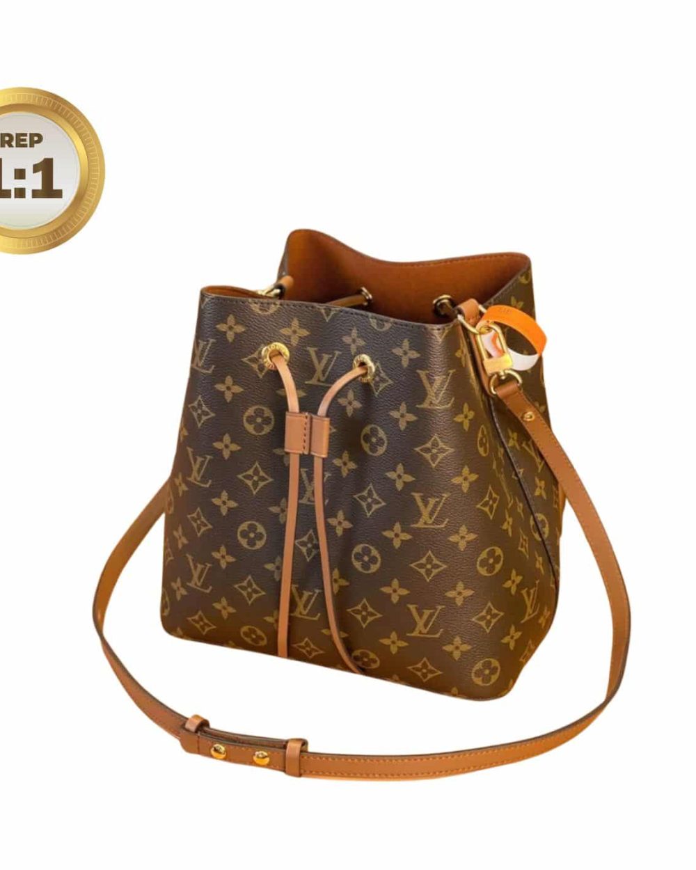 1:1 Replica Louis Vuitton NeoNoe MM Brown For Women 26cm / 10.2in M44887