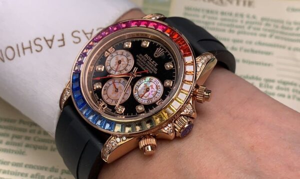 Rolex Cosmograph Daytona 40mm Rose Gold Toned Beaded For Men