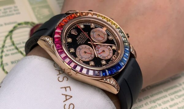Rolex Cosmograph Daytona 40mm Rose Gold Toned Beaded For Men