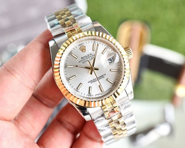 Rolex Datejust 36mm Silver Toned For Men 179174
