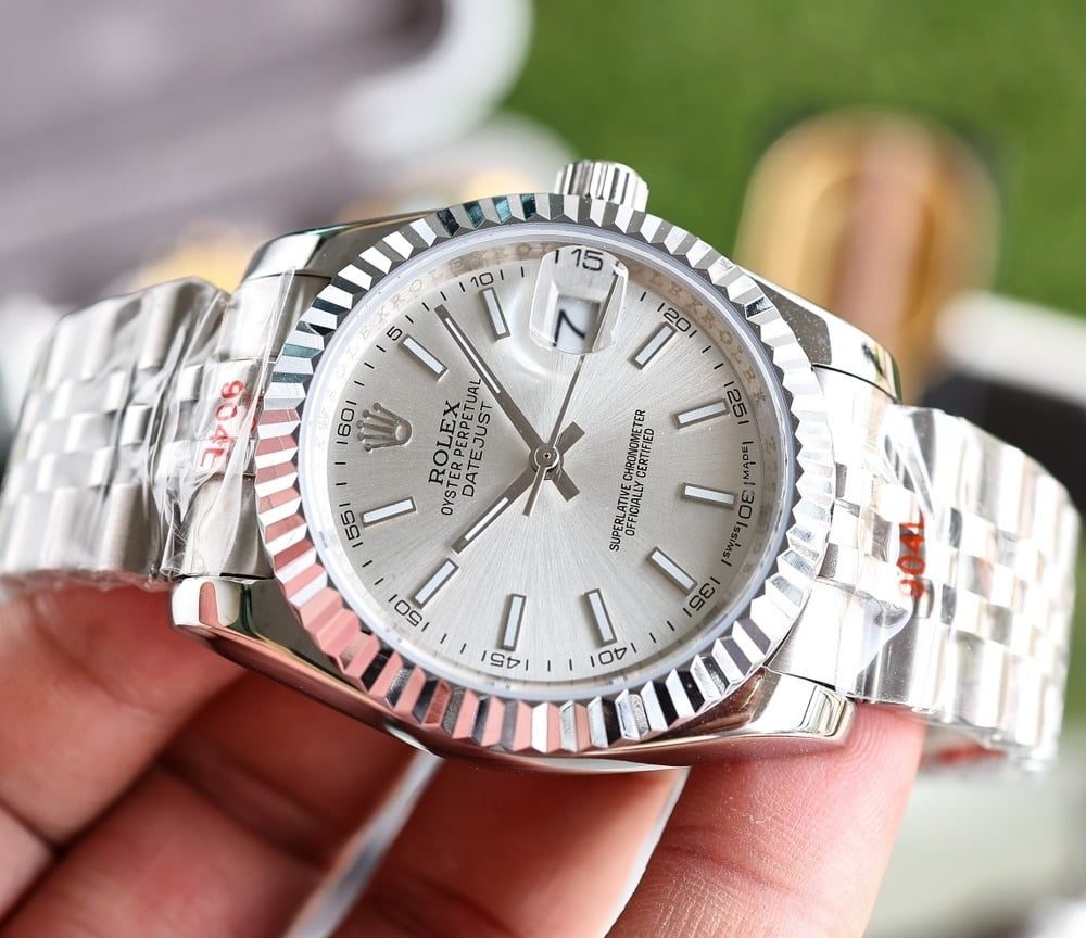 Rolex Datejust 36mm Silver Toned For Men 68274