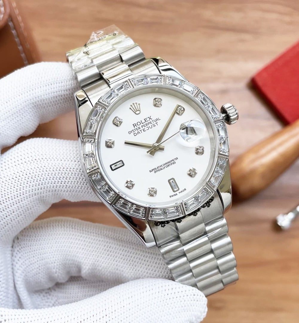 Rolex Datejust Oyster Perpetual 41 Silver Toned For Men