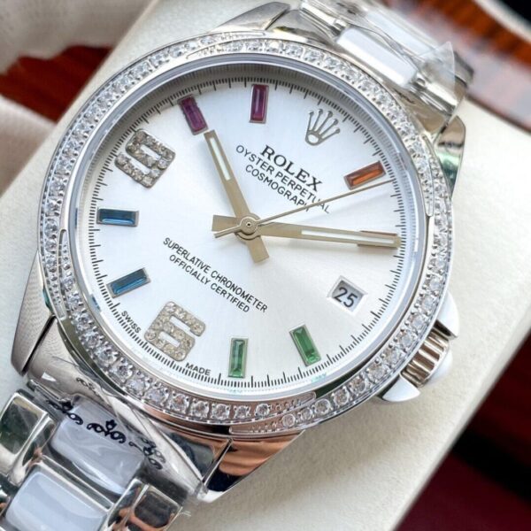Rolex Datejust Perpetual 36mm Silver Toned For Women