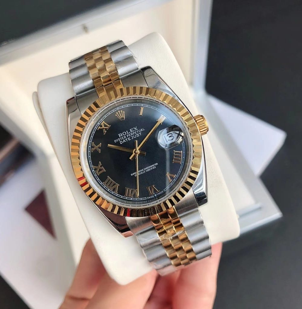 Rolex Datejust Watch Gold/Silver Toned Unisex