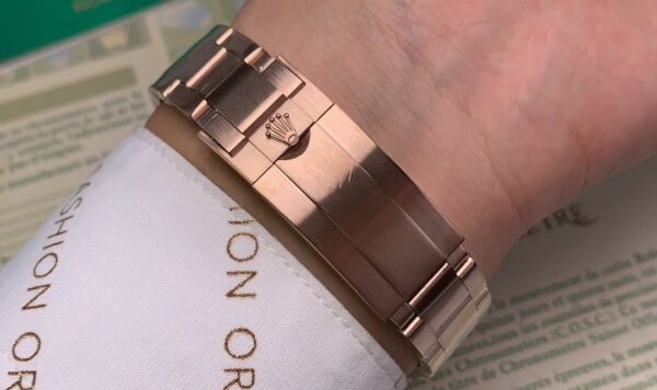 Rolex Daytona Cosmograph Rainbow Crystals Bezel Gold Toned Strap Black Dial 80251