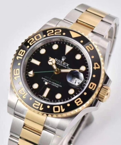 Rolex GMT - Master II 40mm Gold/Silver Toned For Men