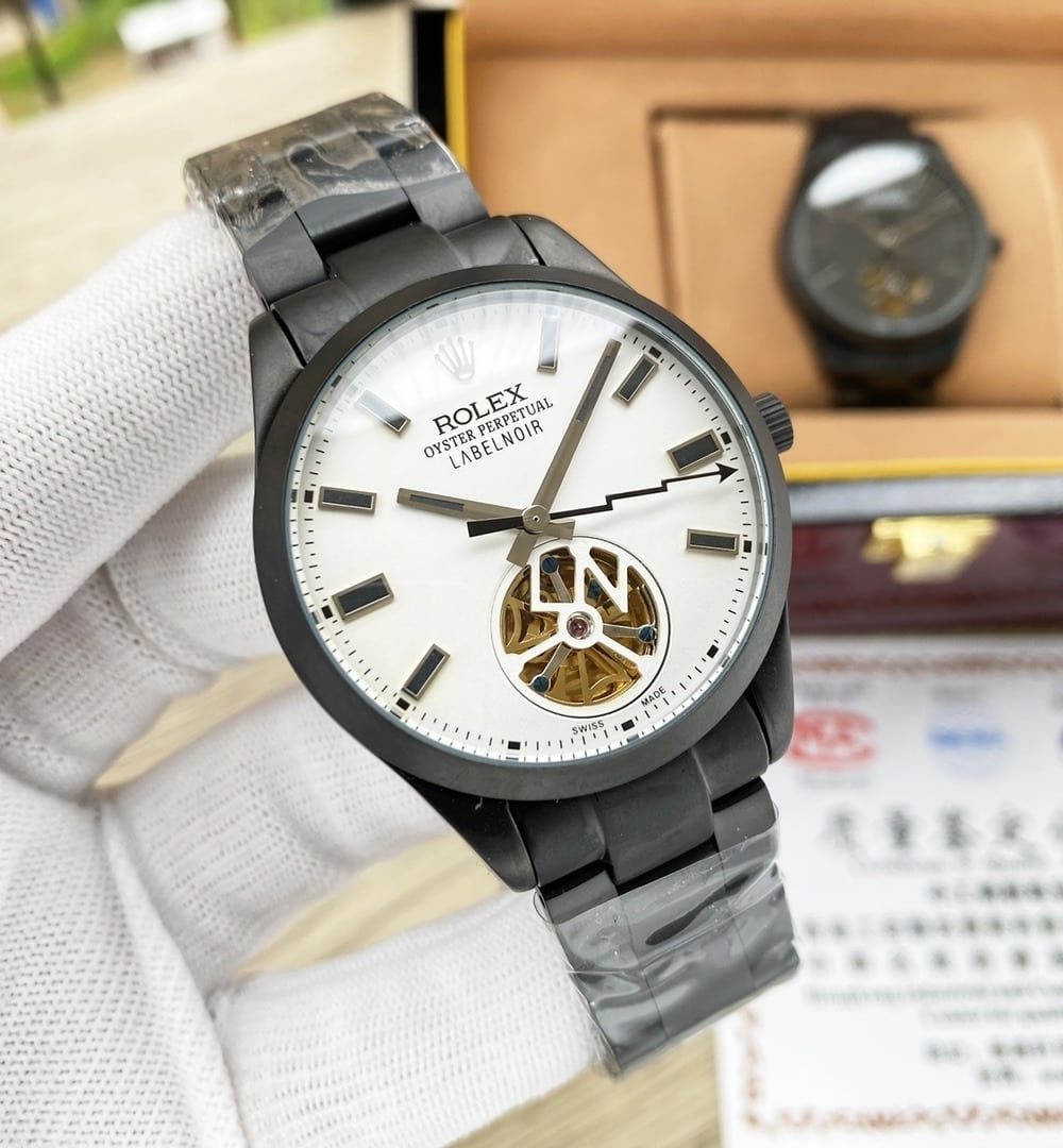 Rolex Labelnoir 41mm Black Metal Toned For Men