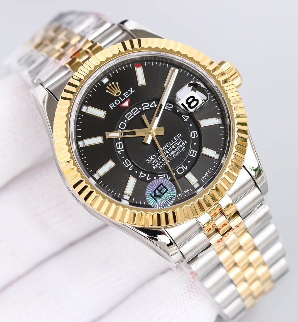 Rolex Sky - Dweller 42mm Gold Toned For Men 326933