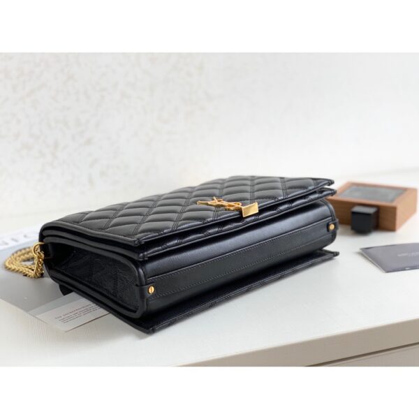 [REP 1:1] Saint Laurent Becky Small Shoulder Bag Black For Women 10.5in/27cm YSL P00420101