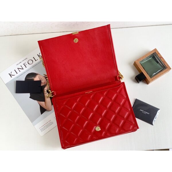 [REP 1:1] Saint Laurent Becky Small Shoulder Bag Red For Women 10.5in/27cm YSL