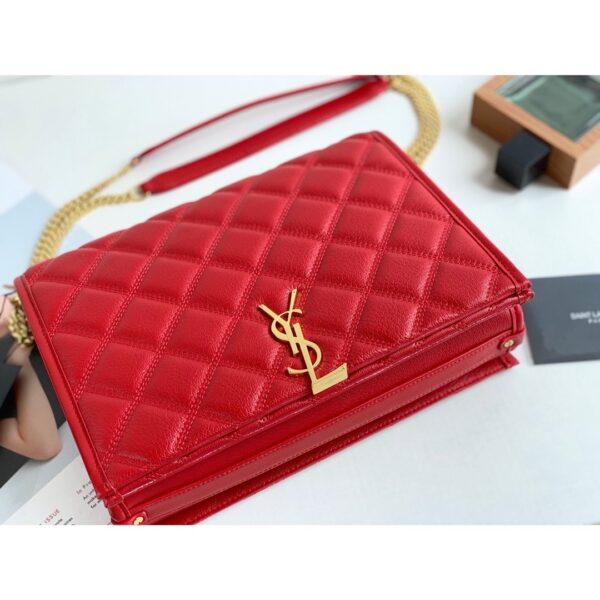 [REP 1:1] Saint Laurent Becky Small Shoulder Bag Red For Women 10.5in/27cm YSL