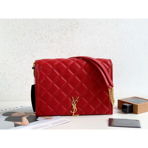 [REP 1:1] Saint Laurent Becky Small Shoulder Bag Red For Women 10.5in/27cm YSL