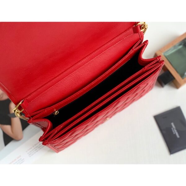 [REP 1:1] Saint Laurent Becky Small Shoulder Bag Red For Women 10.5in/27cm YSL