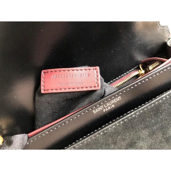 [REP 1:1] Saint Laurent Cassandra Medium Chain Bag Black For Women 8.6in/22cm YSL 5327500SX0W1000