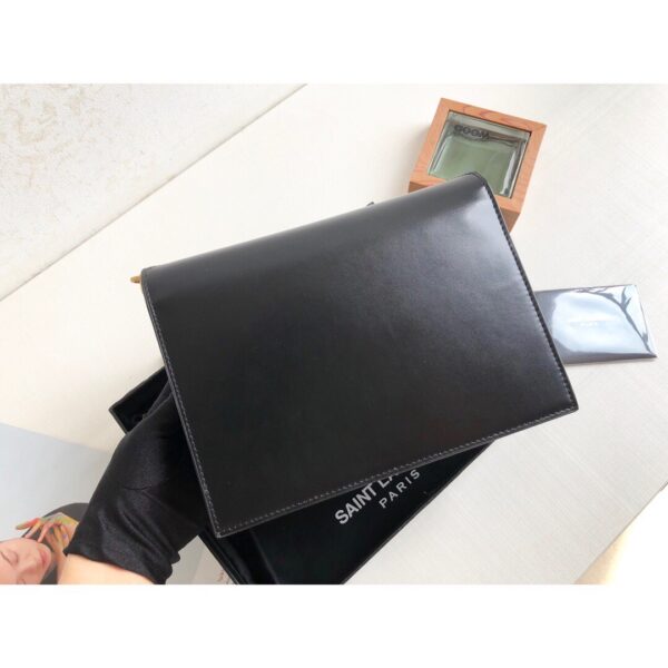 [REP 1:1] Saint Laurent Cassandra Medium Chain Bag Black For Women 8.6in/22cm YSL 5327500SX0W1000